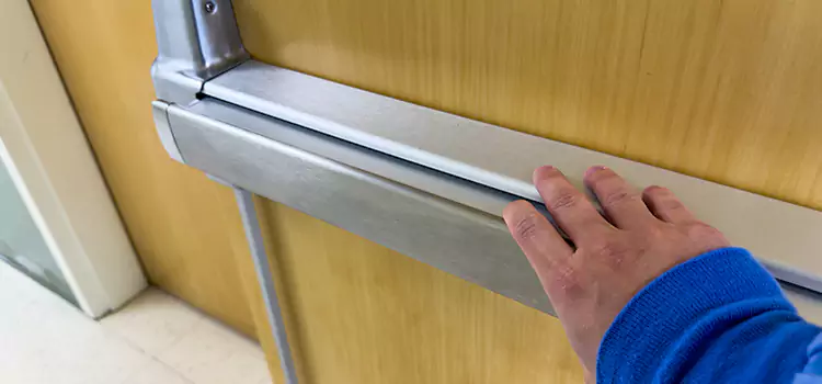 Installing a Push Bar on a Door Ensley